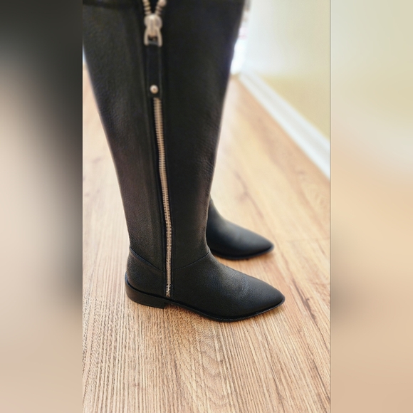 Size 5 - New Paolo Linea Jackie Knee High Blavk Leather Boots - Picture 4 of 9